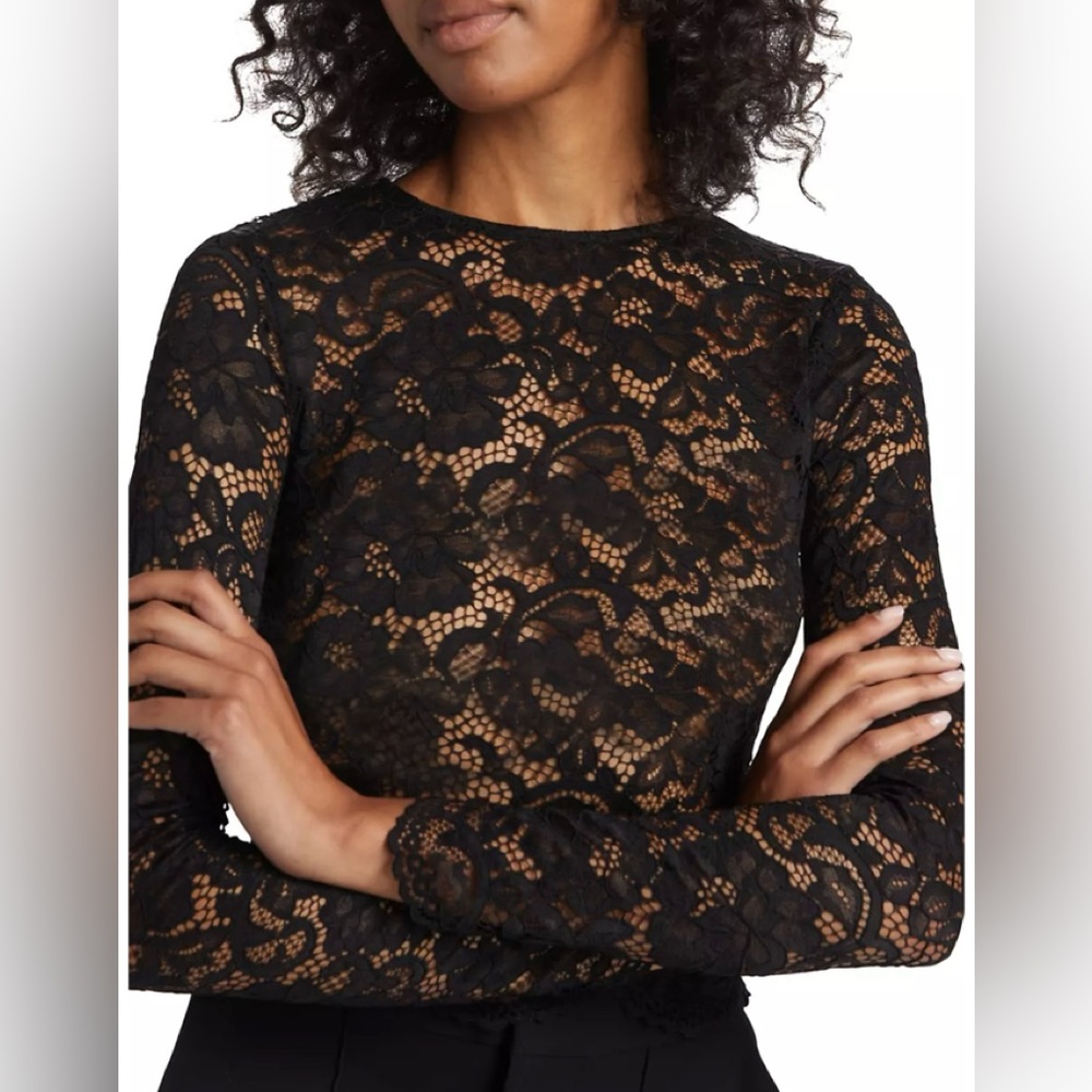 Victoria’s Secret Sheer Black Lace Chemise - Sz XS/P